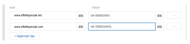 Lookuptable Aggiungiriga