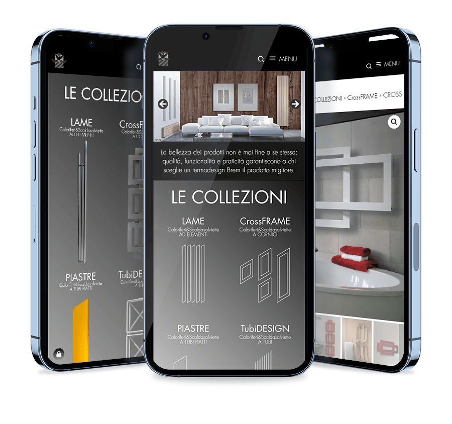 Immagine mockup su mobile del sito web