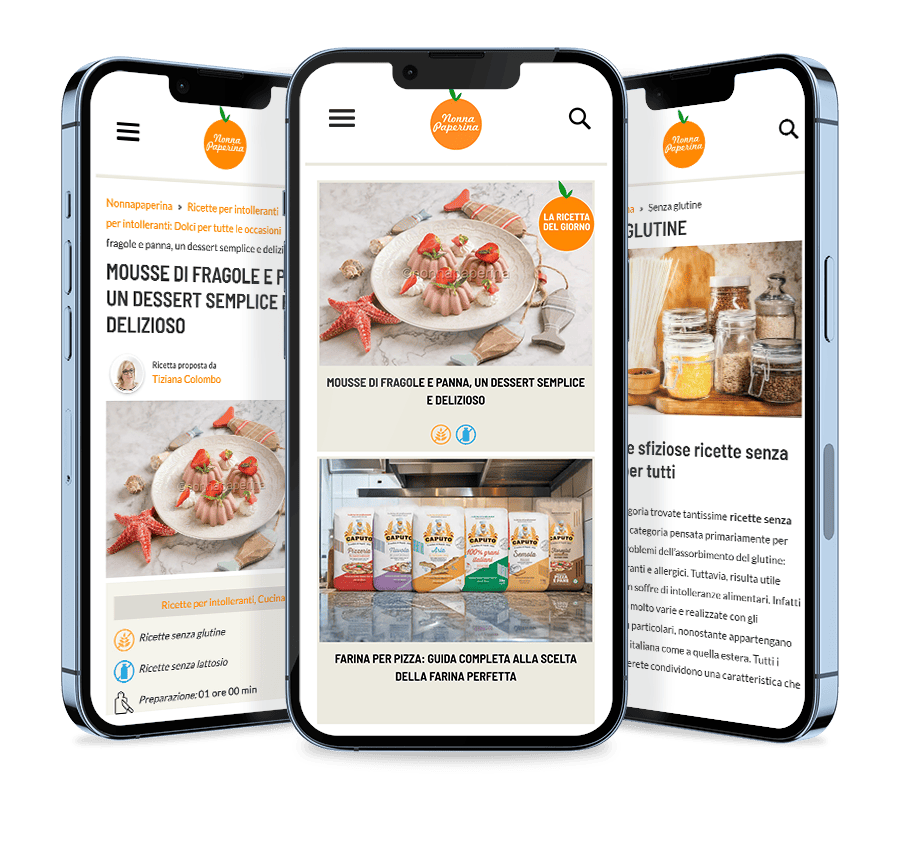 Immagine mockup su mobile del sito web