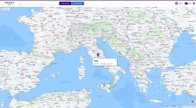 Yahoo Maps
